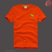 heren abercrombie and fitch korte tees groen moose logo oranje Outlet Arnhem 95qg6975